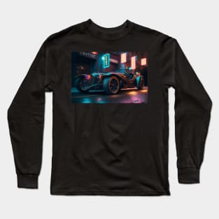 Cyberpunk with Steampunk Car Long Sleeve T-Shirt